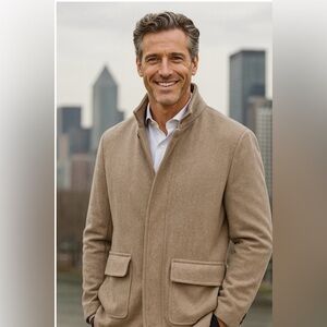 Hugo Boss Men's tailored wool suit pea coat 44R